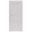 Porte intérieure simple pré-suspendue en composite blanc avec cadre à droite avec charnières noires mates à droite-91485613-91485608-93861293