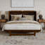 Commode lit escamotable en bois avec tiroir de rangement, station de charge intégrée et matelas Tucson-738224862-738224859