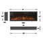 Ressington Recessed Wall-mounted Freestanding Electric Fireplace-1201145334