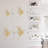 Elegant Flying Humming Bird, Modern Living Room Wall Sculpture, Black Gold Metal Wall Art Home Decor-94207726-94207720