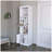 White Bar Cabinet with Wine Storage-1004324333