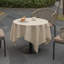 Nappe Eider & Ivory ™ 100% lin lavable couleur unie, carré 52 po x 52 po naturel-2145218494-2145218488