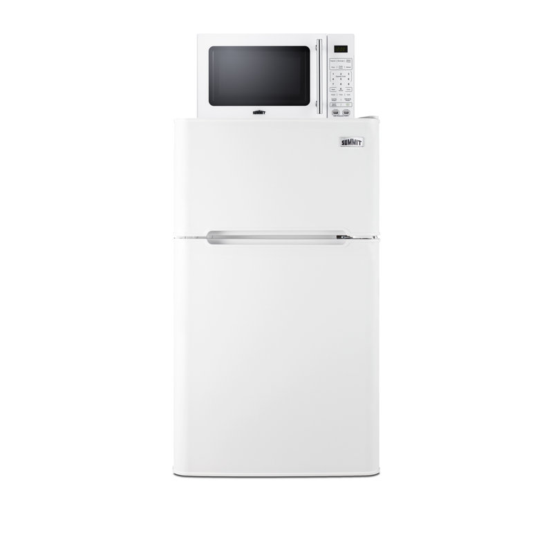 Microwave/Refrigerator-Freezer Combination with Allocator, Right Hand Swing