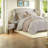 Luxurious Queen Bedding Sets, Polyester Jacquard, Elegant Ivory Finish