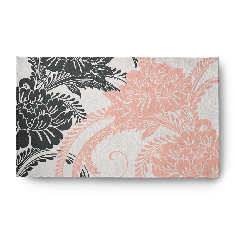 Chenille Floral Indoor Rug, Rectangle 3' x 5'