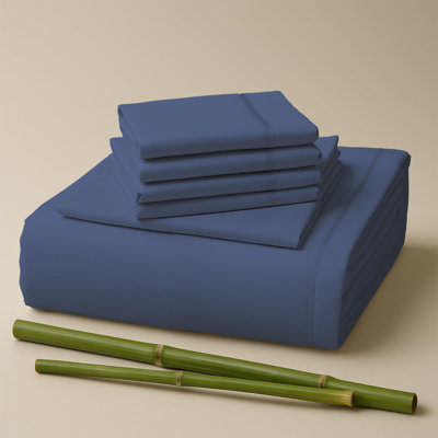 Premium Rayon From Bamboo Blend Sheet Set With Deep Pockets, Cooling and Breathable