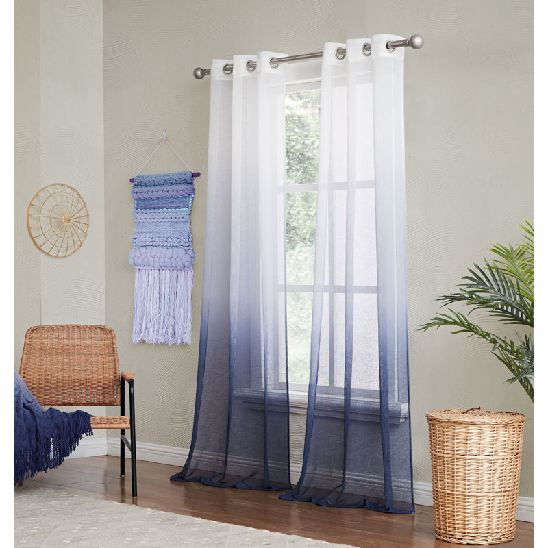 Rideaux semi-transparents pour chambre à coucher et salon, Marine