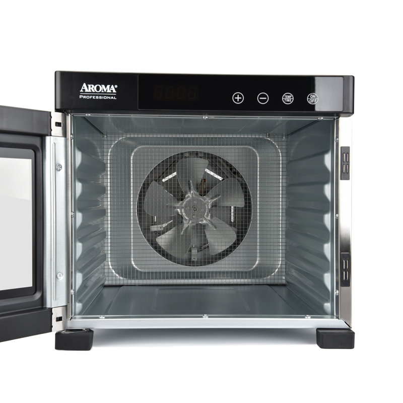 Aroma Professional 6-Tray Black Stainless Steel Food Dehydrator