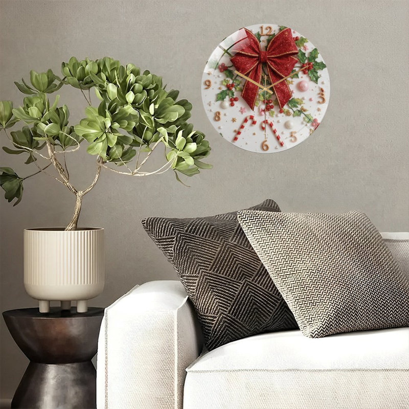 Horloge murale de Noël 12 po