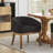 Upholstered Barrel Dining Chair with Arms, 19.32"W Accent Side Armchair for Living Room-714526830
