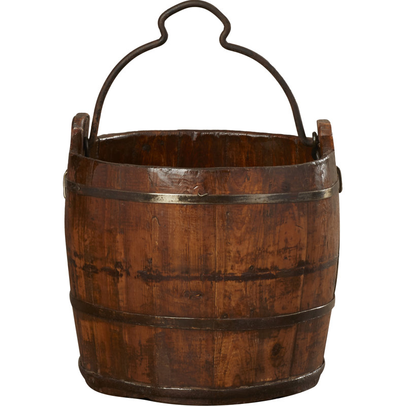 Blue Elephant Decorative Bin, Brown