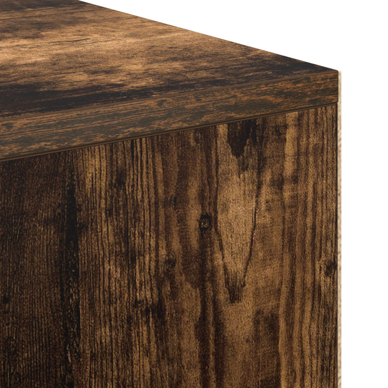 Writing Desk Engineered Wood Medium Writing Desk, Smoked Oak
