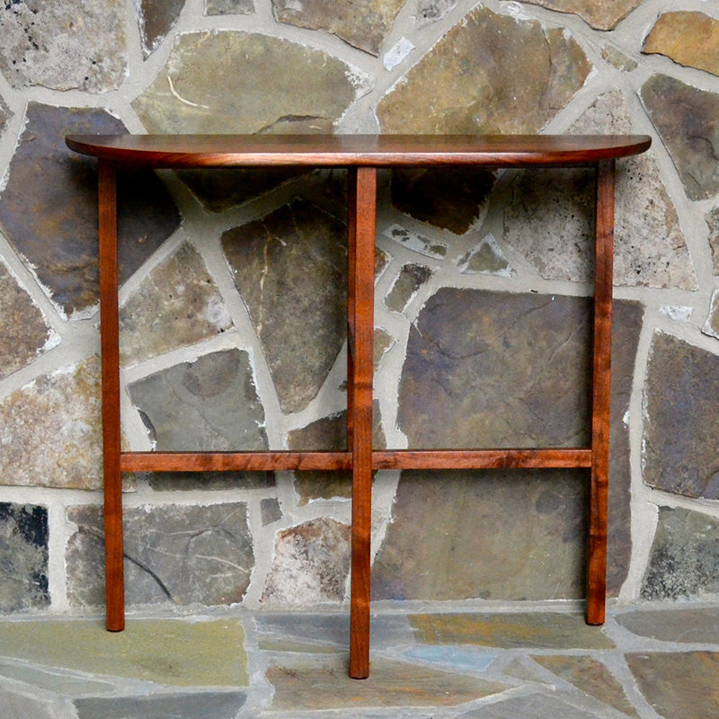 36'' W Solid Wood Console Table, Walnut