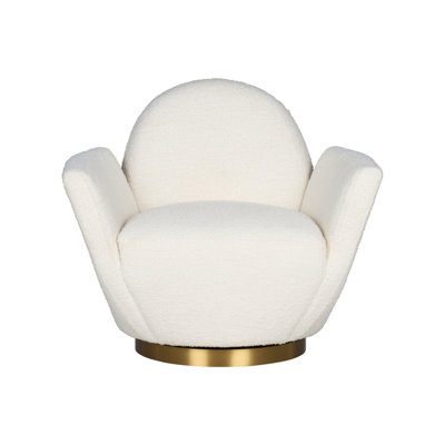 Alba Boucle Swivel Armchair