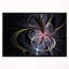 «Dark Blue Fractal Butterfly Flower», impression-26688235-35168362