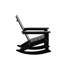 Chaise Adirondack berçante en plastique Joubert-661621403