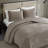 Vera Wang Crushed Velvet Brown Reversible Quilt Set-118699091