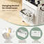 Plastic Rolling Laundry Basket with Handles