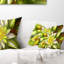Coussin lombaire floral à fleurs fractales-30735264
