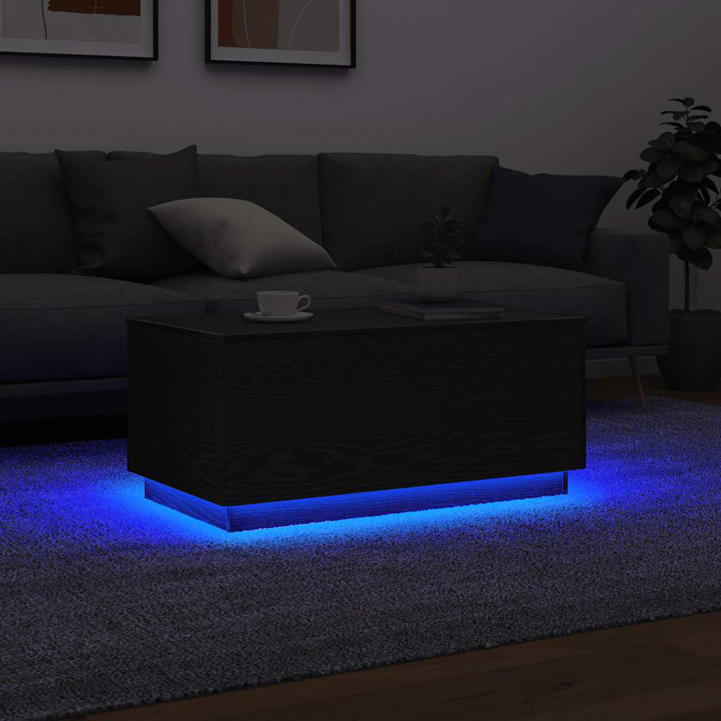 Metro Lane Coffee Table With LED Lights 50x40 Cm