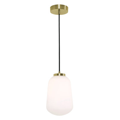 Luminaire suspendu DEL 7 po Domalapalli - Chrome poli