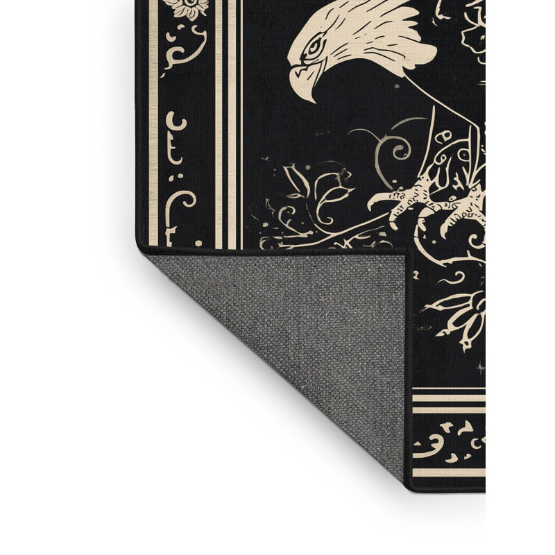 Tapis oriental moelleux doux et moelleux de style oriental à motif oriental gris, 7 x 9