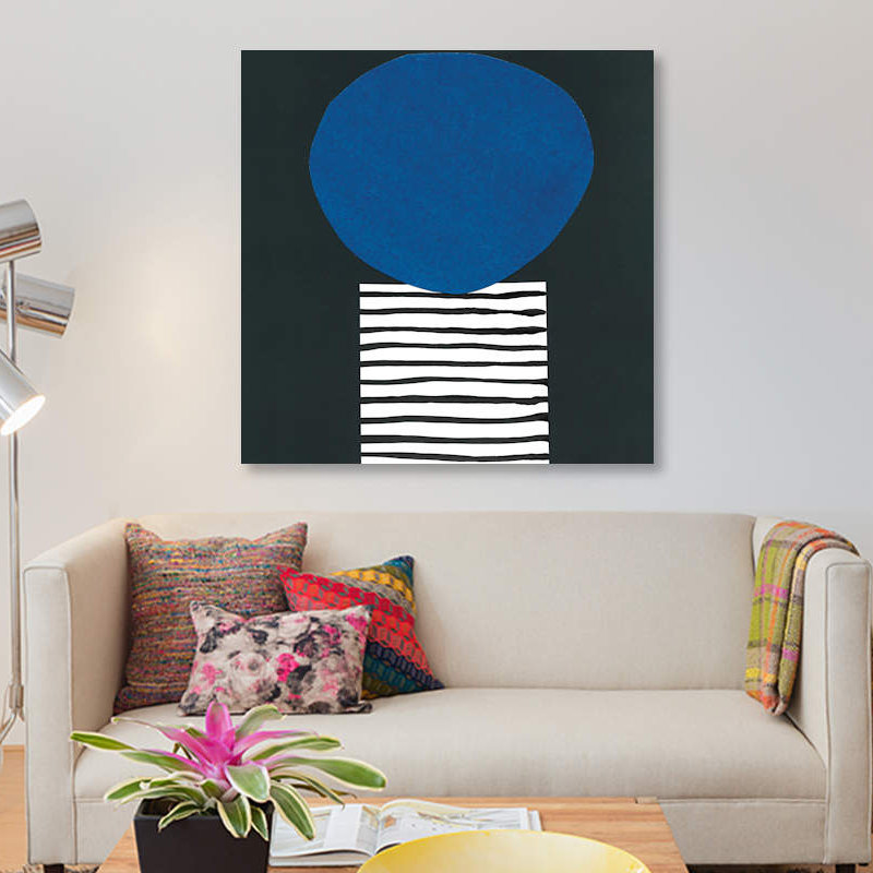 «memphis, H 12 po x l 12 po x P 1,5 po, Toile tendue
