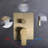 10Inch Shower System, Rain Faucet Exploring, Brushed Gold Stainless Steel, Balanced, 3 Alternating, , Wall Mounted Fastidiously Masking, Clinging-121645515