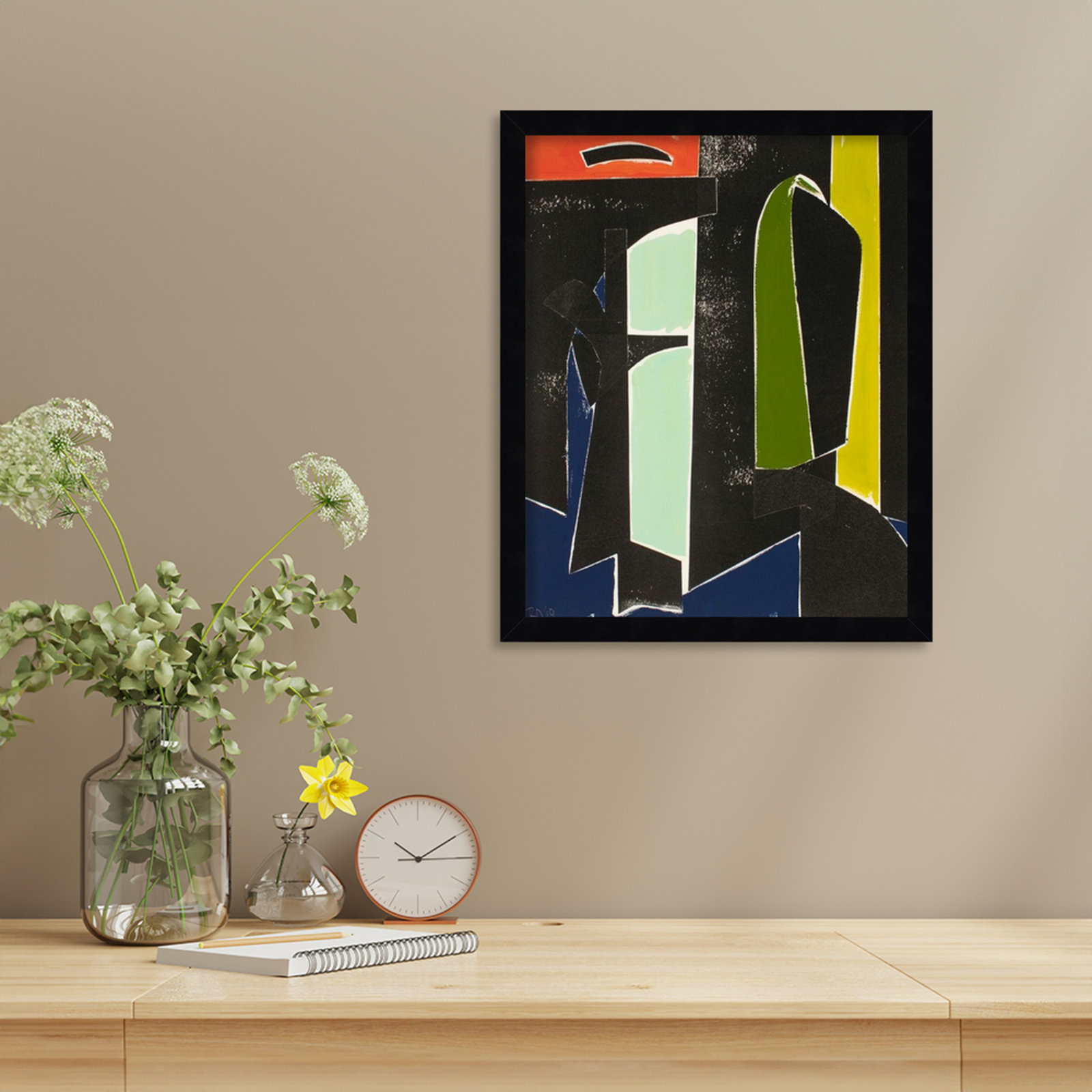 Solano "Spanish Arches" Print by Rob Delamater, 17" H x 14" W, Black