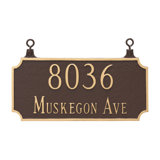 Princeton 2-Line Hanging Address Plaque