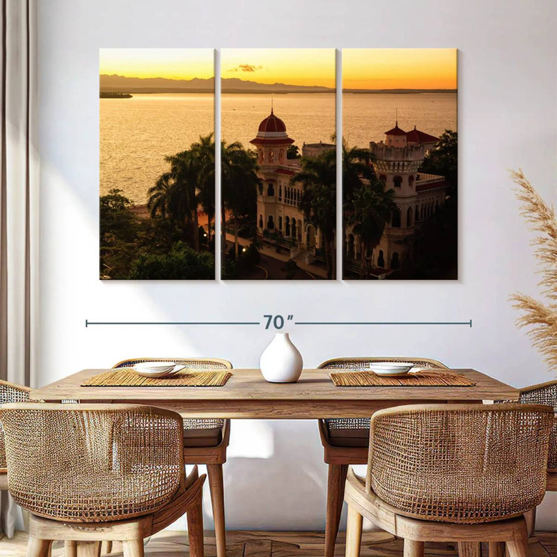 Coucher de soleil Nicci Cienfuegos, H 42 po x l 65 po