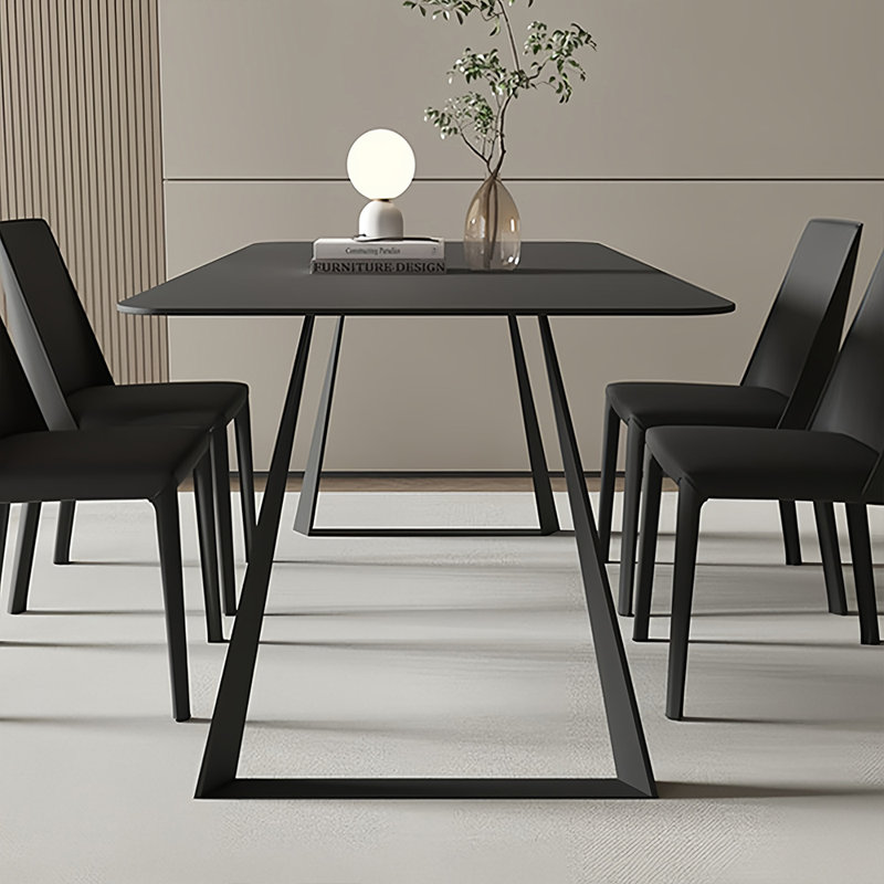 Ensemble de table de salle à manger et de chaises Simple Rock Plate, H 29,52 po x L 70,86 po x l 35,43 po