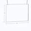 Cadre suspendu en acrylique transparent 24 po de large x 18 po de haut - horizontal / paysage