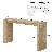 Elegant Waterfall Design Sofa Table - Concealed Drawer Storage For Hallway & Entryway-1817850952