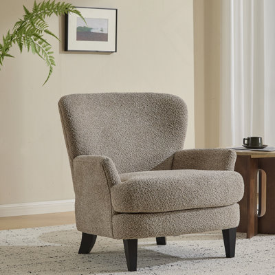Fauteuil club rembourré Gerald Boucle
