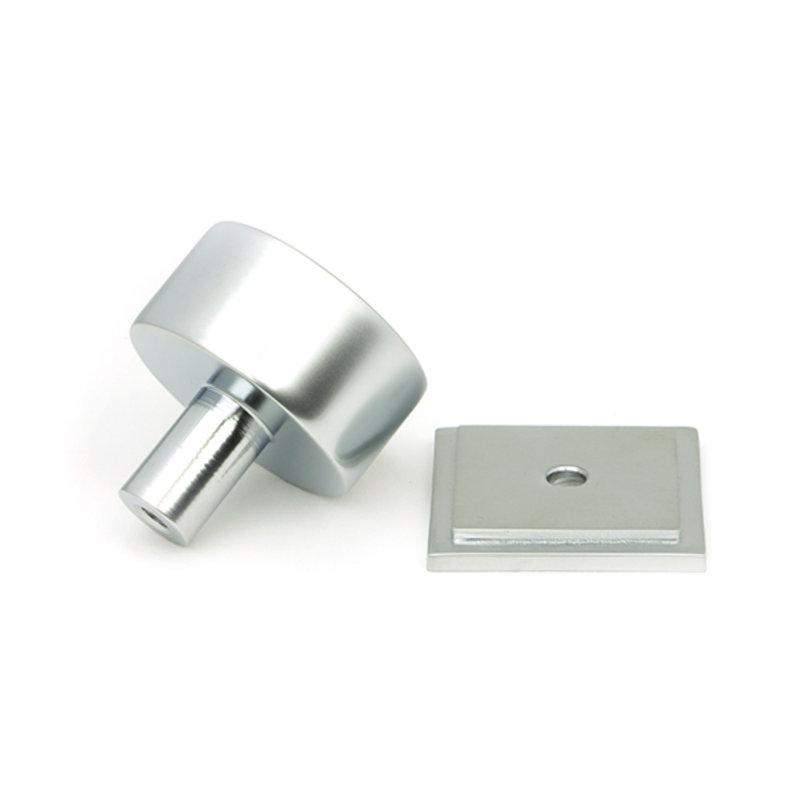 320mm Square Knob, Satin Chrome