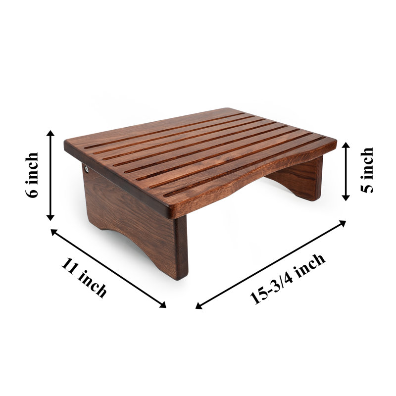 Consdan Footrest, Ergonomic Footrest for Under Desk at work, Nursing Footstool, Chocolate