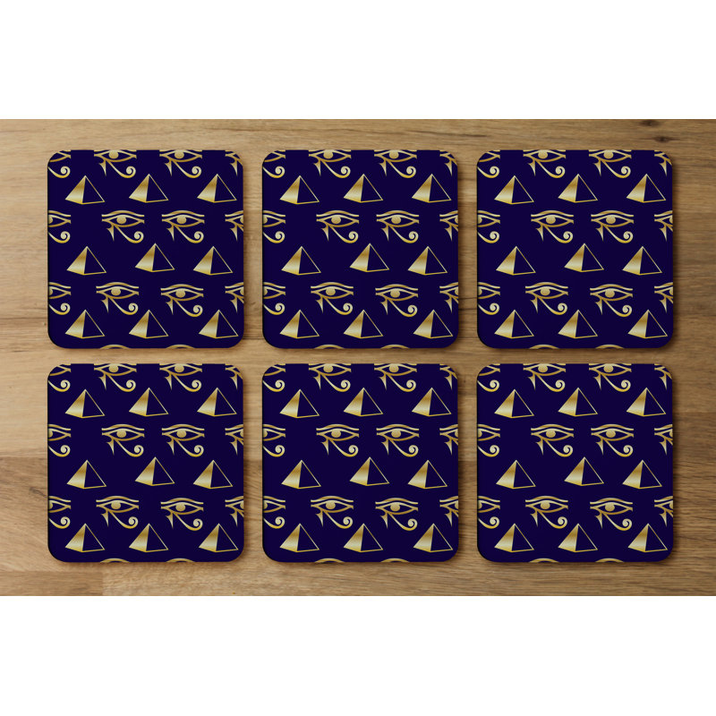 Square 6 Piece Coaster Set
