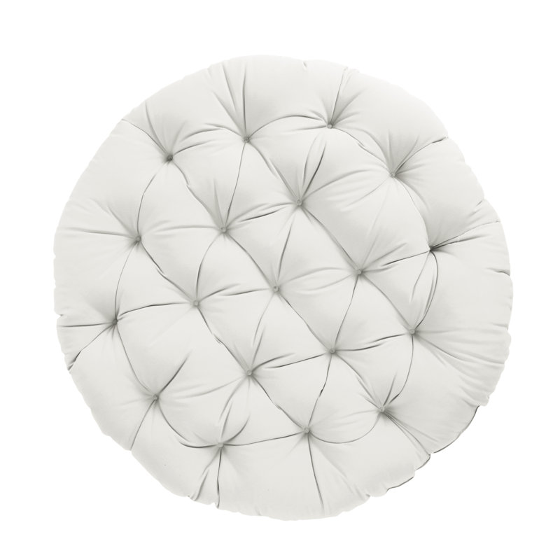 Coussin intérieur / extérieur Sunbrella Papasan, Toile Sunbrella® naturel, L 44 po x P 44 po, Polyester