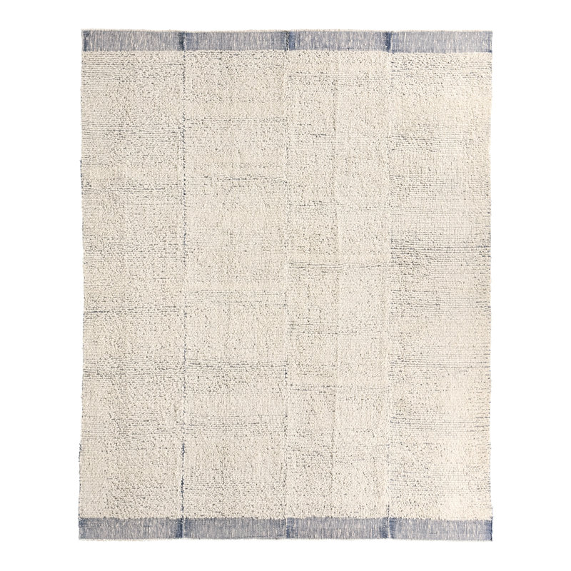 Jaipur Living Mazie HRG01 Handwoven Moroccan Ivory/Blue Area Rug (8'X10'), Rectangle 9' x 12'