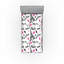 Ensemble de 2 draps-housse Ambesonne Paris Baiser rose Eiffel Love - blanc, noir et rose-106770828