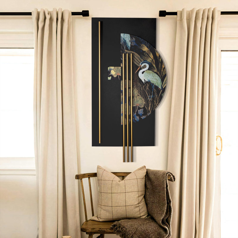 Élégant accessoire mural décoratif en métal, 21,7 po x 41,7 po | 100% acier durable, épaisseur: 0,05 pouce | Parfait pour la décoration intérieure, le design moderne et la décoration murale unique pour n'importe quelle pièce