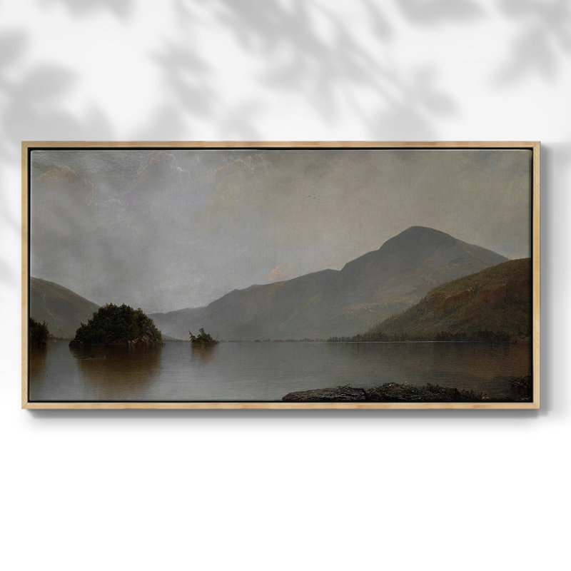 Série paysage - MCxxi - Toile tendue avec châssis encadré - Prêt à être accroché, H 21 po x l 41 po, Naturel