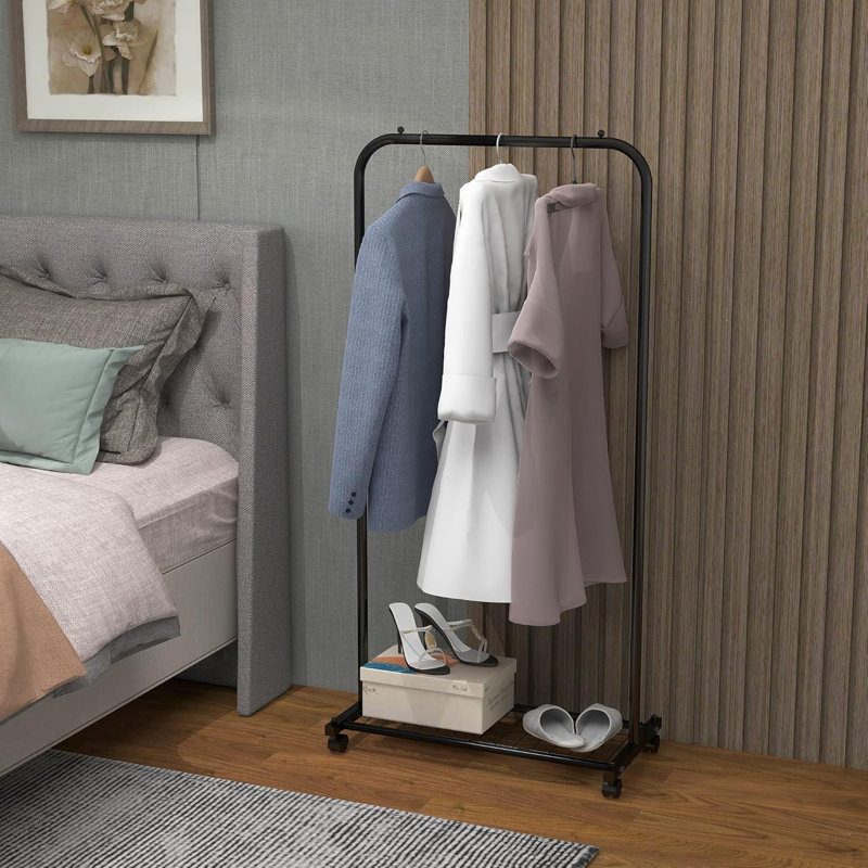 73cm Rolling Clothing Rack