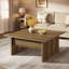 Table basse carrée 39,4 pouces, centre de table de salon Farmhouse Cocktail