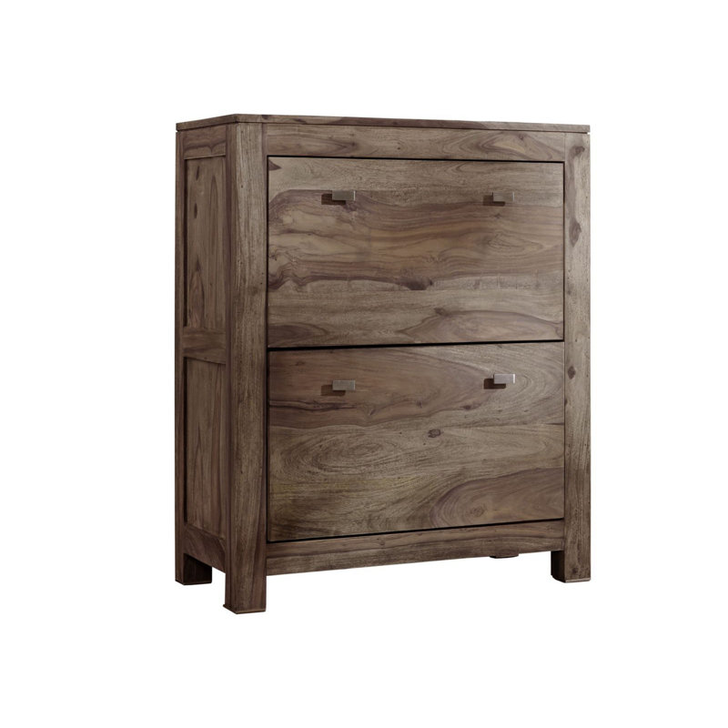 Nature 18 Pair Solid Wood Shoe Storage Cabinet