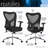 High Back Mesh Office Chair With Chrome Base, Black