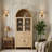 72" Arched Silhouette Storage Cabinet, Timeless Dome Top Display Shelving With 5+ Tier Compartments (Available In Walnut, Oak & Noir)-375854450