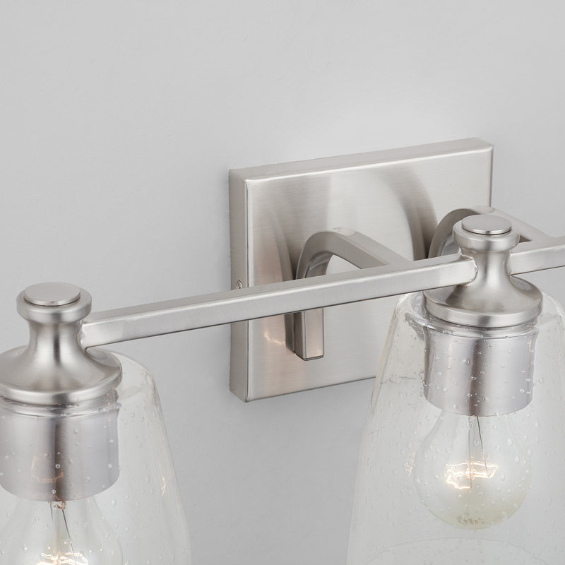 Éclairage pour meuble-lavabo à intensité variable Oakland, Nickel brossé, Norme A19, 3
