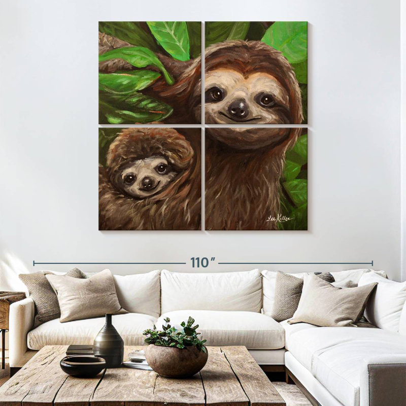 Brampt Sloth All Smiles, 45" H x 45" W